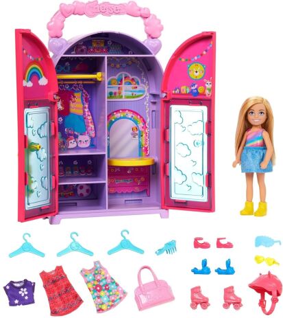 Barbie Chelsea Ντουλάπα Με Αξεσουάρ (HXN03) (2)