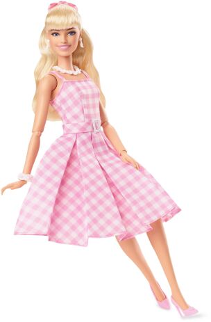 Barbie Movie-Pink Gingham Dress (HPJ96) (2)