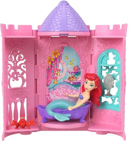 Disney Princess Mini Κούκλες-Παραμυθένιος Πύργος Έκπληξη-6 Σχέδια (JBL46) (2)