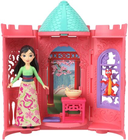 Disney Princess Mini Κούκλες-Παραμυθένιος Πύργος Έκπληξη-6 Σχέδια (JBL46) (6)