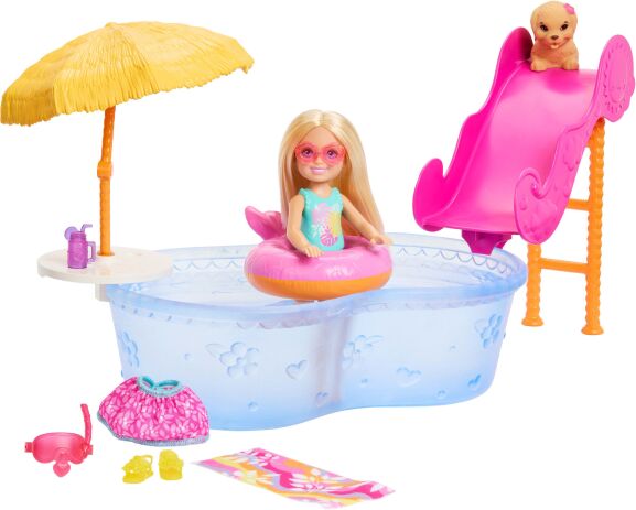 Barbie Chelsea Σετ Πάρτυ Στην Πισίνα (JLX39) (0)