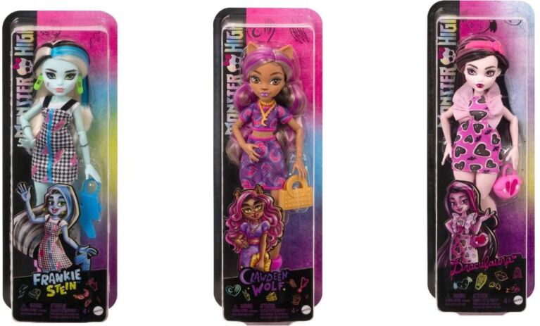 Monster High Κούκλες -3 Σχέδια (HRC12) (2)
