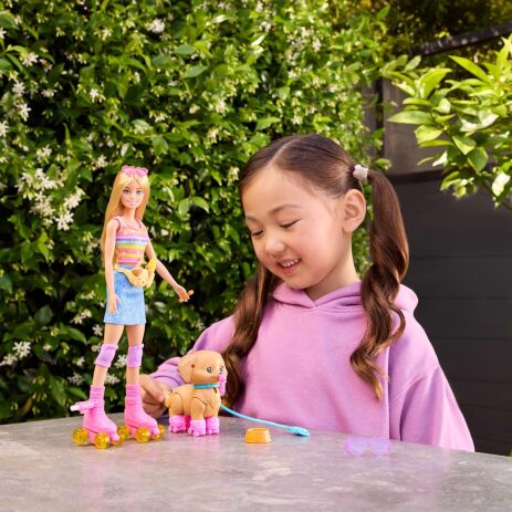 Barbie Roller Skates Με Σκυλάκι (JMJ44) (5)