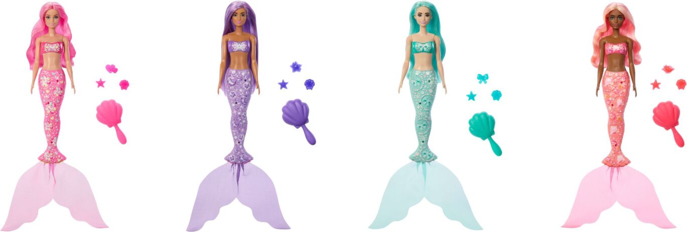 Λαμπάδα Barbie Color Reveal-Γοργόνες-4 Σχέδια (JMW61) (1)