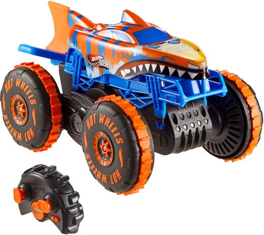 Hot Wheels Monster Trucks R/C Tiger Shark Που Σκαρφαλώνει 1:15 (JFR39) (0)