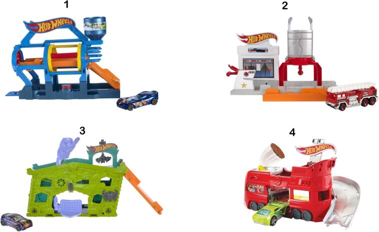 Hot Wheels Αναδιπλούμενες Πίστες City-4 Σχέδια (FJN34) (1)