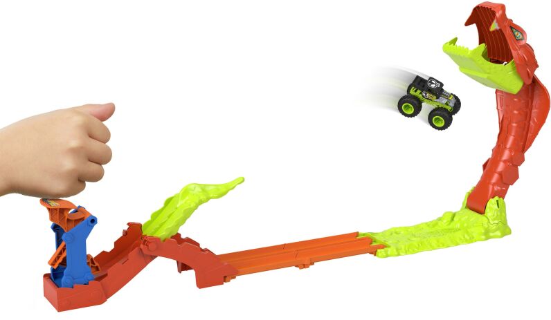 Λαμπάδα Hot Wheels Monster Trucks Πίστα-Επίθεση Φιδιού (JJN44) (4)