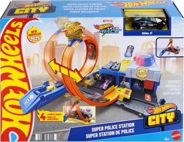 Hot Wheels Σούπερ Αστυνομικό Τμήμα City (JBM71) (1)