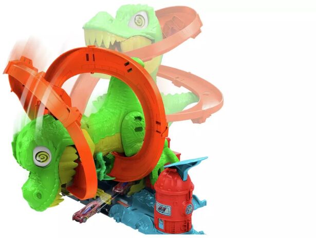 Λαμπάδα Hot Wheels T-Rex Πυροσβεστικός Σταθμός City (JBM73) (5)