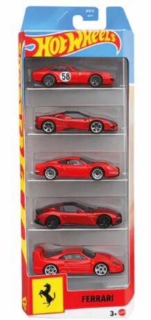Hot Wheels Αυτοκινητάκια Ferrari Σετ Των 5 (JLN12) (0)