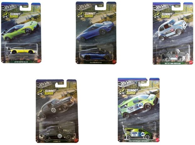 Hot Wheels Αυτοκινητάκια-Αυτοκινητοβιομηχανίες UK Hill Climbers-5 Σχέδια (JLT22) (2)