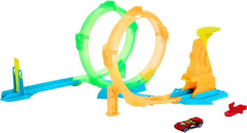 Hot Wheels Πίστα Neon Speeders Double Loop Lash (JMG49) (0)