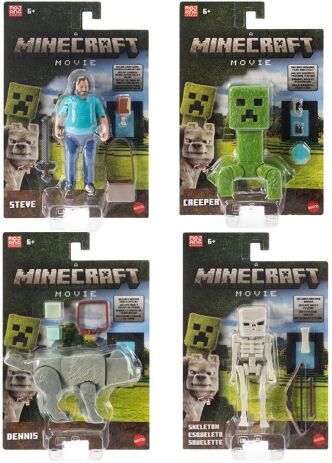 Minecraft Movie Φιγούρες-4 Σχέδια (JFR44) (2)