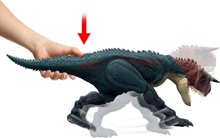 Λαμπάδα Jurassic World Καρνόταυρος Που Δαγκώνει & Επιτίθεται (JKG85) (5)