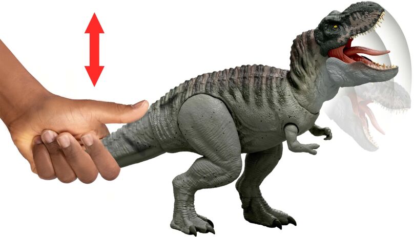 Λαμπάδα Jurassic World Rebirth T-Rex Με Επαναλαμβανόμενο Δάγκωμα Και Ήχους (JCH02) (4)