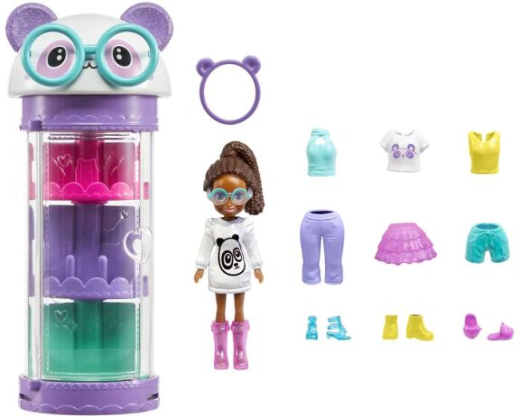 Polly Pocket Κούκλα Με Μόδες Σε Κύλινδρο-3 Σχέδια (HKW04) (3)