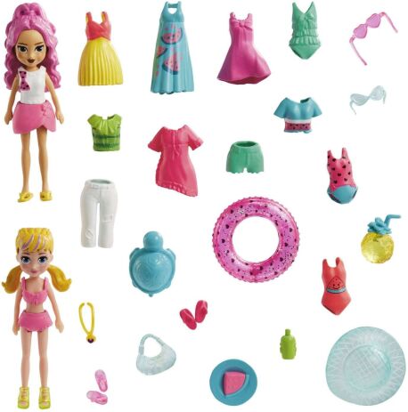 Polly Pocket Κούκλα Με Μόδες Μεγάλο Pack-3 Σχέδια (HNF51) (3)