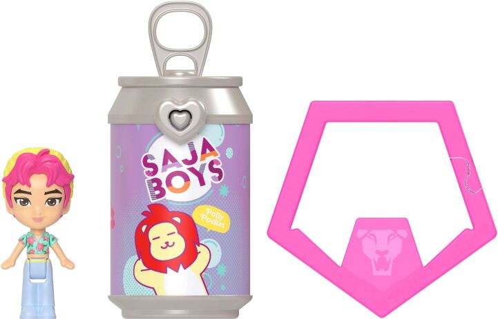 Polly Pocket Polly Kpop Demon Hunters Μπρελόκ Saja Boys Σετ Των 5 (JTM73) (2)