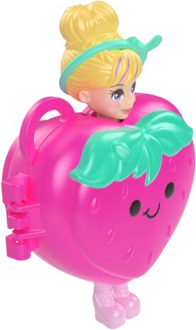 Polly Pocket Polly Κούκλα Με Αξεσουάρ & Μπρελόκ Μεγάλο Pack-3 Σχέδια (JKR51) (6)