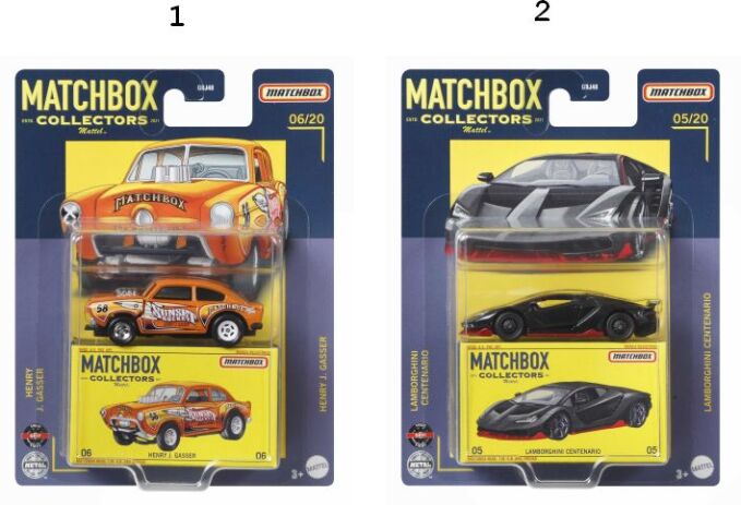 Matchbox Αυτοκινητάκια-Συλλεκτικά-2 Σχέδια (GBJ48) (1)