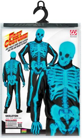 WM Στολή Ενηλίκων Neon Skeleton FC Large (15883) (1)
