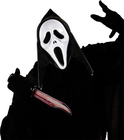 WM Μάσκα Screaming Ghost Με Κουκούλα (14383) (1)