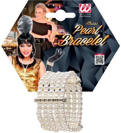 WM Βραχιόλι Deluxe Με Πέρλες & Strass (01894) (1)