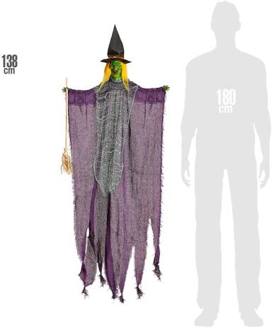 WM Μάγισσα Με Σκούπα 138cm (10039) (2)