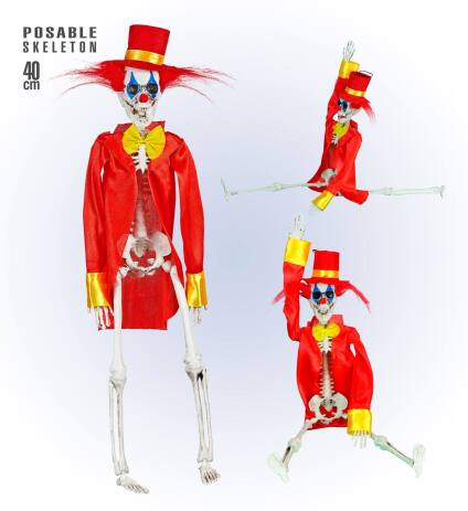 WM Σκελετός Horror Clown 40cm (10995) (1)