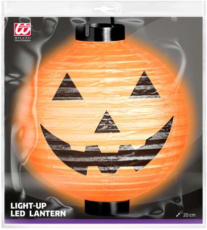 WM Led Light Lantern Κολοκύθα 20cm (3848) (1)