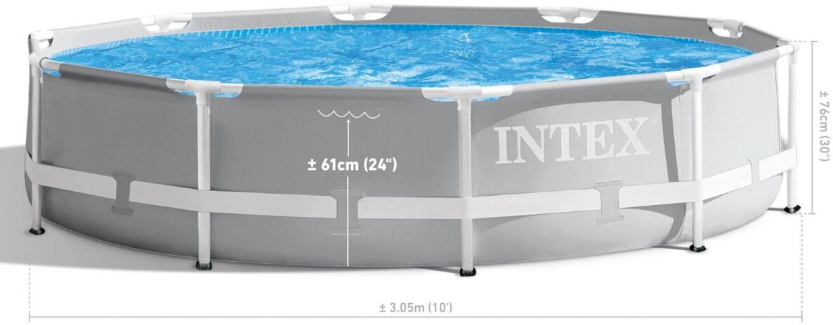 Intex Πισίνα-Prism Frame 3.05m X 0.76m (26702NP) (1)