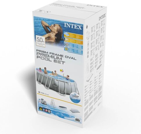 Intex Πισίνα-Prism Frame Oval 5.03m X 2.74m X 1.22m (26796NP) (1)