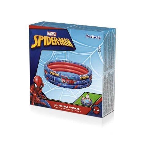 Bestway Spiderman Πισίνα 3-Ring 122x122x30cm (98018) (1)