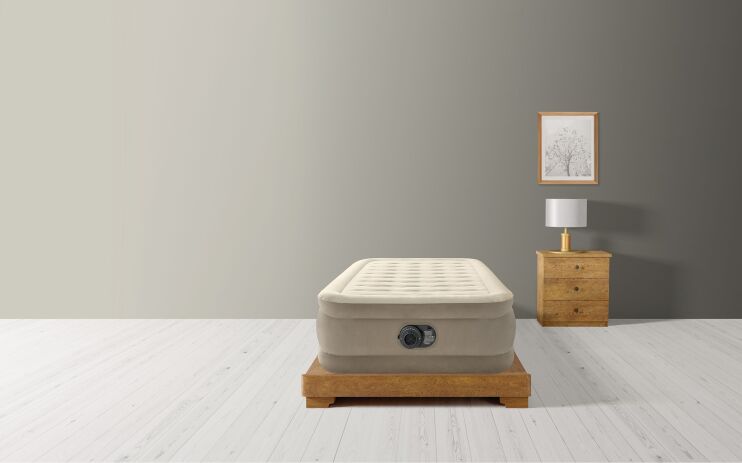 Intex Στρώμα Twin Ultra Plush Airbed Fiber-Tech Bip 99x191x46cm (64426ND) (1)
