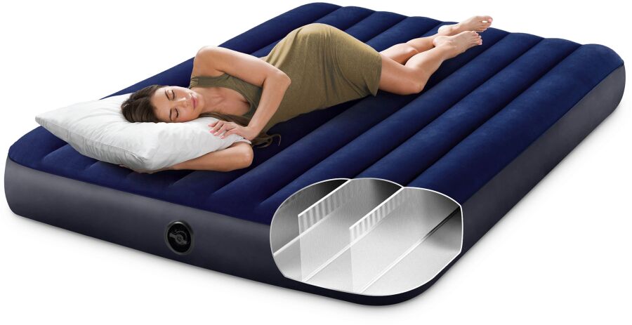 Intex Στρώμα Queen Dura-Beam Classic Downy Airbed 152x203x25cm (64759) (2)