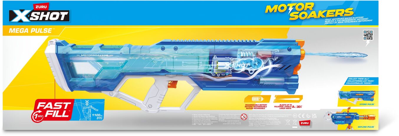Zuru X-Shot Νεροπίστολο Motor Soakers Medium Fast Fill (118159) (6)