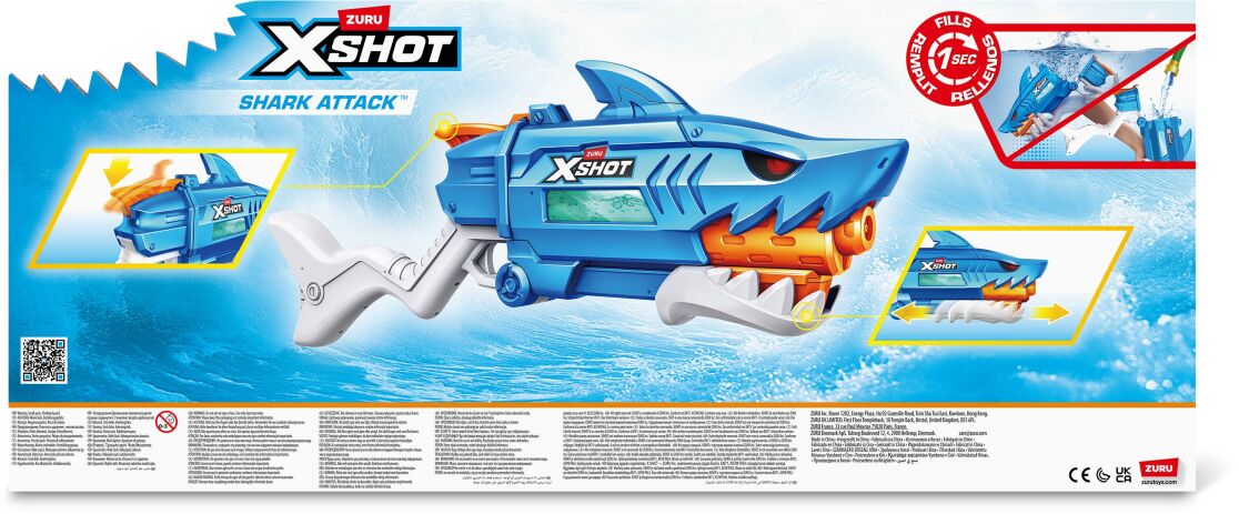 Zuru X-Shot Νεροπίστολο Shark Fast-Fill (118195) (5)