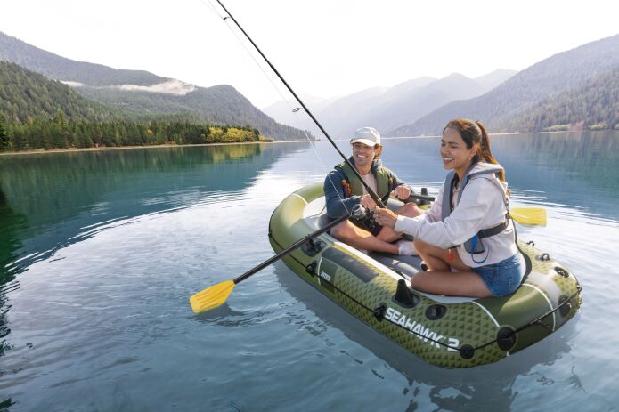 Intex Βάρκα 2 Ατόμων-Seahawk 2 Boat 236cmX114cmX41cm (66332NP) (11)