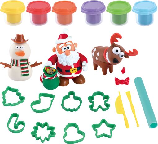 Playgo Πλαστοζυμαράκια Dough Holiday Crafts Workshop (8207) (1)