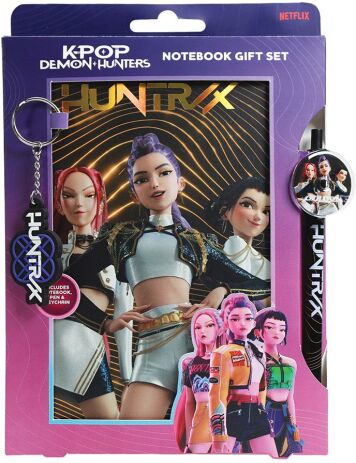 KE K-Pop Demon Hunters Σετ Σημειωματάριο Με Στυλό & Μπρελόκ (KD722083) (1)