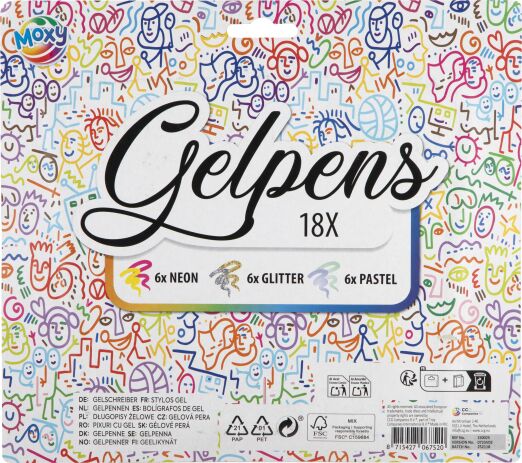 CCG Grafix Στυλό Gel Σετ 18Τμχ (150025) (1)