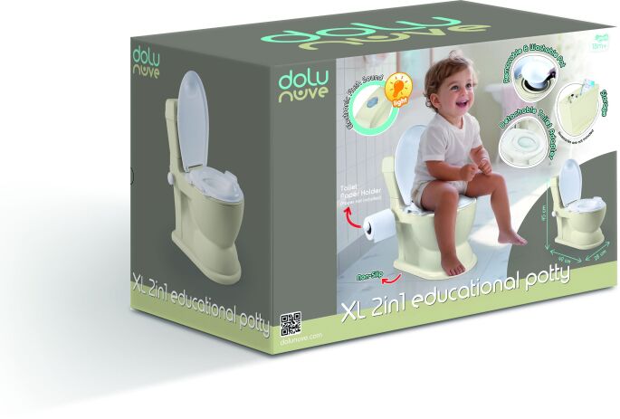 Dolu Γιο-Γιο Εκπαιδευτικό XL Potty 2 In 1-Beige (7562) (1)