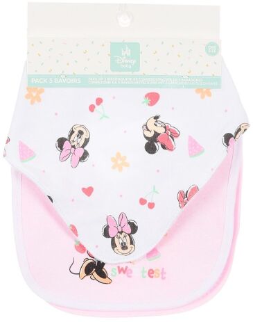 Sun City Κ26 Minnie Σετ 3 Σαλιάρες (EZ09027) (1)