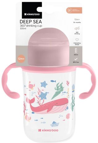 Kikkaboo Κύπελλο 360° Deep Sea Pink (31302030068) (1)