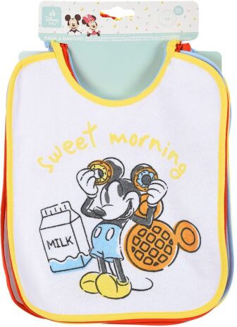 Sun City Χ25/26 Mickey Σετ 6 Σαλιάρες (HY00176) (1)