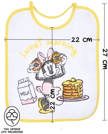 Sun City Minnie Σετ 6 Σαλιάρες (HY00177) (2)