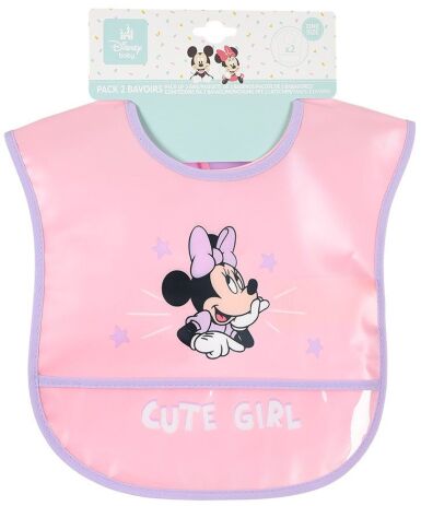 Sun City Χ25/26 Minnie Σετ 2 Σαλιάρες Eva (HY00179) (1)