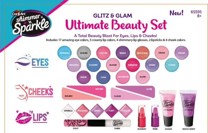 Cra-Z-Art Shimmer'N Sparkle Ultimate Glitz & Glam Beauty Set (65591) (6)