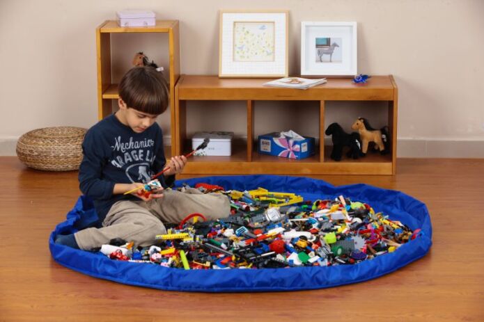 High Hope Τσάντα 2 In Storage Bag-Play Mat Blue (KD304-BLUE) (2)