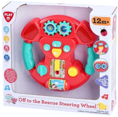 Playgo Τιμονιέρα Off To The Rescue Steering Wheel (2457) (1)